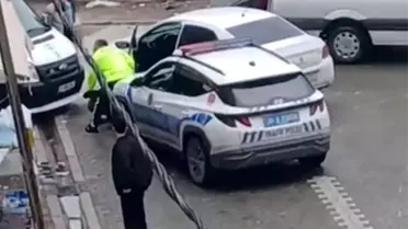 Otomobiliyle polisi metrelerce sürükleyerek kaçmaya çalıştı