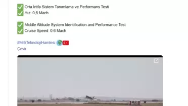 KIZILELMA Testlerini Başarıyla Tamamladı