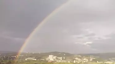 Bartın'da Gökkuşağı Görüntülendi
