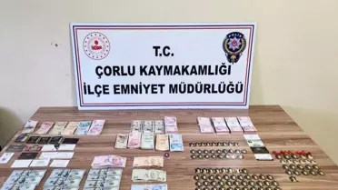 Çorlu'da Sahte Altın ve Nakit Para Operasyonu