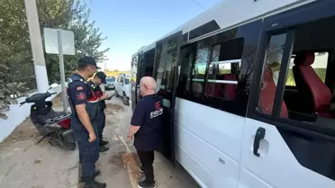 İncirliova'da Okul Servis Denetimi