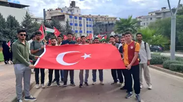 Kilis Üniversitesi'nden Gazze'ye Destek Yürüyüşü
