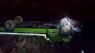 Bolu'da Oto Kurtarıcı Kaza Yaptı