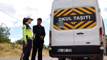 Malatya'da Okul Servislerine Denetim