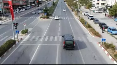 Bilecik'te Drone ile Trafik Denetimi