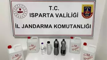 Isparta'da Kaçak Alkol Operasyonu