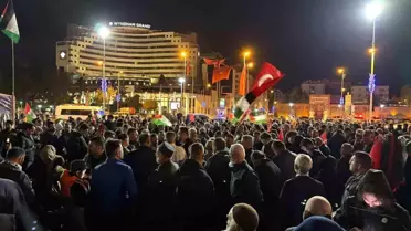 Kayseri'de İsrail'e Tepki Gösterildi