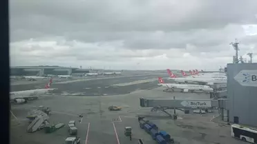 Şiddetli Rüzgar, İstanbul Havalimanı'nda Uçuşları Etkiledi: 3 Uçak Çorlu'ya Yönlendirildi