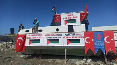 Arsuz'da Gazze'ye Destek Etkinliği