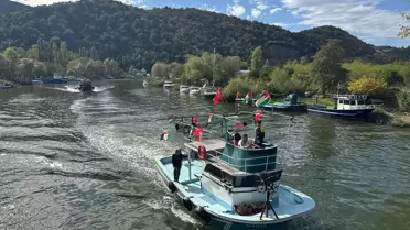 Bartın'da Filistin İçin Dayanışma Konvoyu