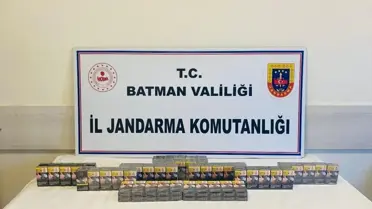 Hasankeyf'te 949 Paket Kaçak Sigara Yakalandı
