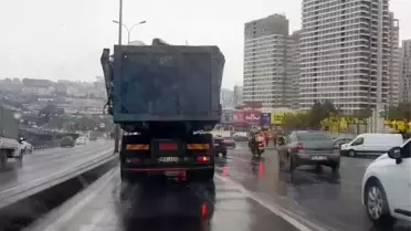 Beylikdüzü'nde Tehlikeli Yük Yolu