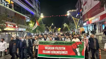 Bingöl'de İsrail'e Protesto