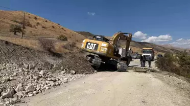 Erzurum'da Yol Yapım Çalışmaları Devam Ediyor