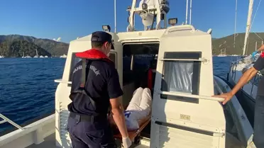 Fethiye Açıklarında Yaralı Tahliyesi