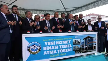 Kayseri Esnaf ve Sanatkarlar Odaları Birliği'nin Yeni Hizmet Binasının Temeli Atıldı