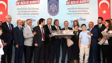 Melikgazi'de Aile Sağlığı Merkezi, Kur'an Kursu ve Cami Açılışı Coşkuyla Gerçekleşti