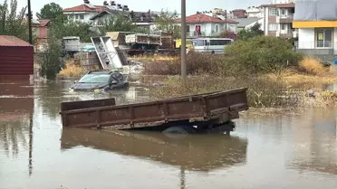 Muğla'da Sağanak Yağış Hayatı Olumsuz Etkiledi