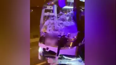 Osmaniye'de Otobüs TIR'a Çarptı, 8 Yaralı