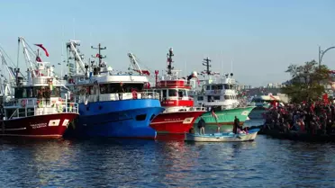 Samsun'da Filistin'e Destek İçin Deniz Korteji Düzenlendi