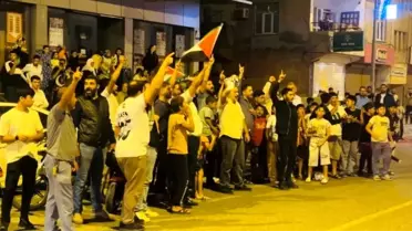 Ceylanpınar'da Filistin için Araç Konvoyu