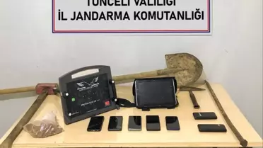 Tunceli'de Kaçak Kazı Operasyonu