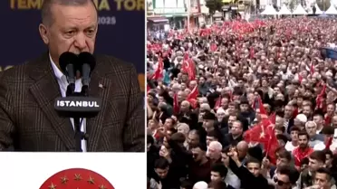 Açılışa damga vuran an: Cumhurbaşkanı Erdoğan, alandaki sesi duyunca konuşmasına ara verdi