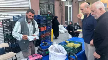 Alaşehir Üzümleri Tavşanlı'da Satışta