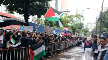 Bangkok'ta Filistin Destek Gösterisi