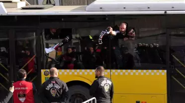 Beşiktaş taraftarı derbiye gidiyor