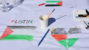 Gümüşhane'de Gazze için Resim Etkinliği