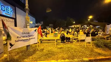 Hatay'da İsrail'e Tepki Gösterildi