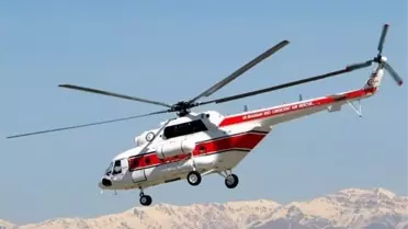 İran'da Kızılay Helikopteri Düştü