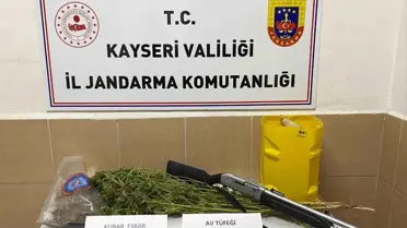 Kayseri'de Jandarma Operasyonu: 1,7 Kilo Esrar Ele Geçirildi