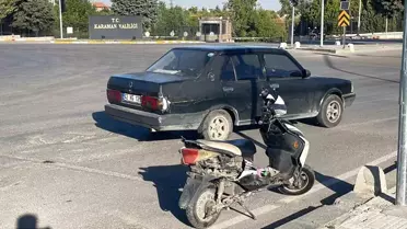 Karaman'da Elektrikli Bisiklet Kaza Geçirdi