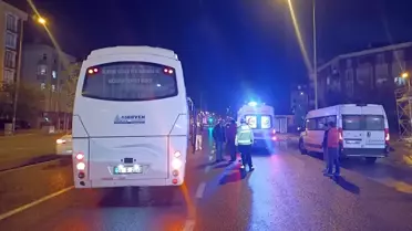 Çerkezköy'de İşçi Servisi Yayaya Çarptı