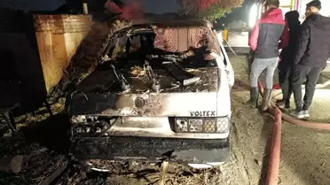 Uşak'ta Saman Deposunda Yangın