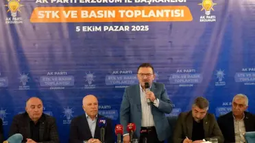 AK Parti Erzurum'da STK ve Basın Buluşması Düzenledi