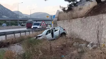 Amasya'da Trafik Kazası: Sürücü Yaralandı