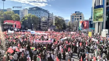 Ankara'da Gazze İçin Yürüyüş
