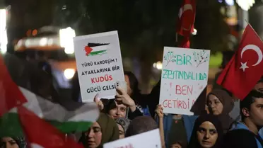 Aydın'da Filistin İçin Protesto
