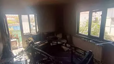 Kahramanmaraş'ta Ev Yangını Söndürüldü