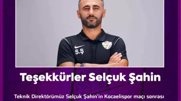 Eyüpspor, Selçuk Şahin ile yolları ayırdı