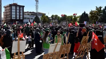 Kırıkkale'de Gazze'ye Destek Gösterisi