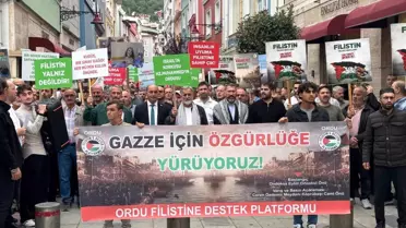 Ordulular Gazze İçin Yürüdü