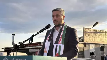 Tekirdağ'da Gazze İçin Destek Mitingi
