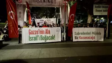 Trabzon'da İsrail'in Gazze'ye saldırıları protesto edildi