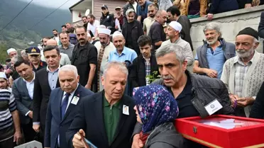 Uçurumdan Düşen Polis Memuru Uğurlandı