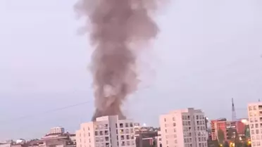 Ümraniye'de Mobilya İmalathanesinde Yangın