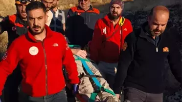 Van Kalesi'nde Alman Turist Kurtarıldı